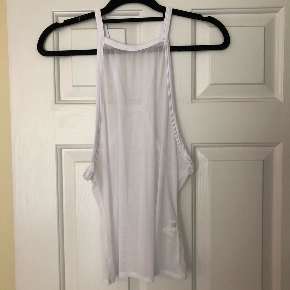 White Mesh Fabletics Tank Top S